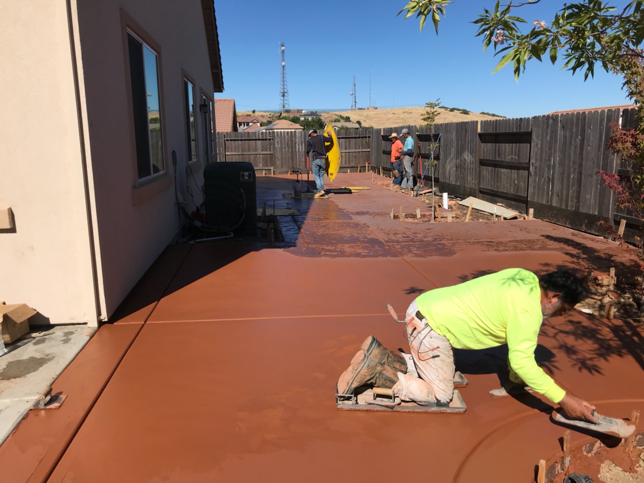 this is a picture of colored concrete in Elk Grove, CA