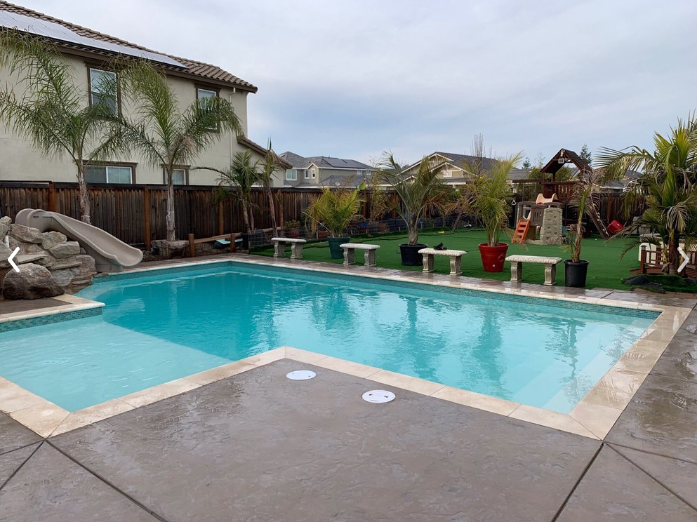 this is a picture of pool deck works in Elk Grove, CA